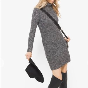 MICHAEL MICHAEL KORS Wool-Blend Turtleneck Sweater Dress